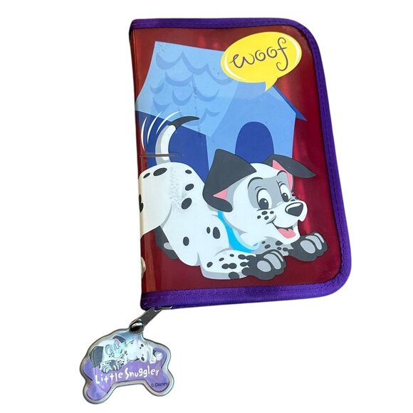 Disney 101 Dalmatians Zipper Pencil Keeper Portfolio Carrier Marker Eraser Set - Picture 1 of 10